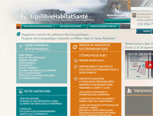 Tablet Screenshot of equilibrehabitatsante.com